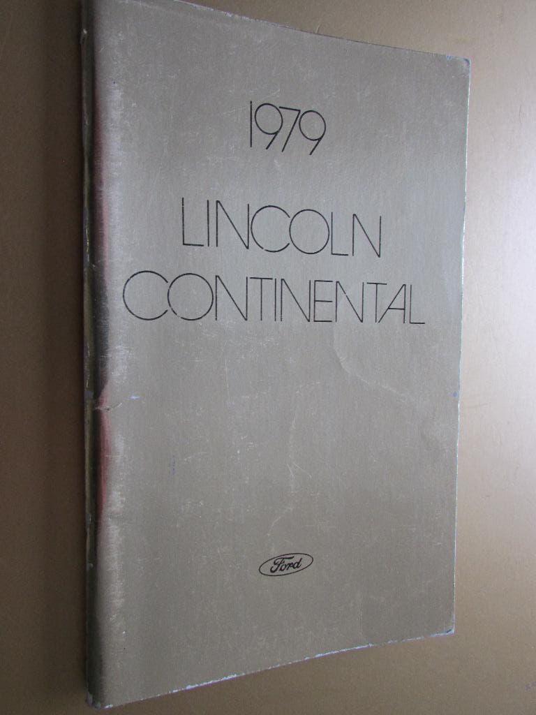 1979 Lincoln Continental owner's manual, Engels, Ophalen of Verzenden