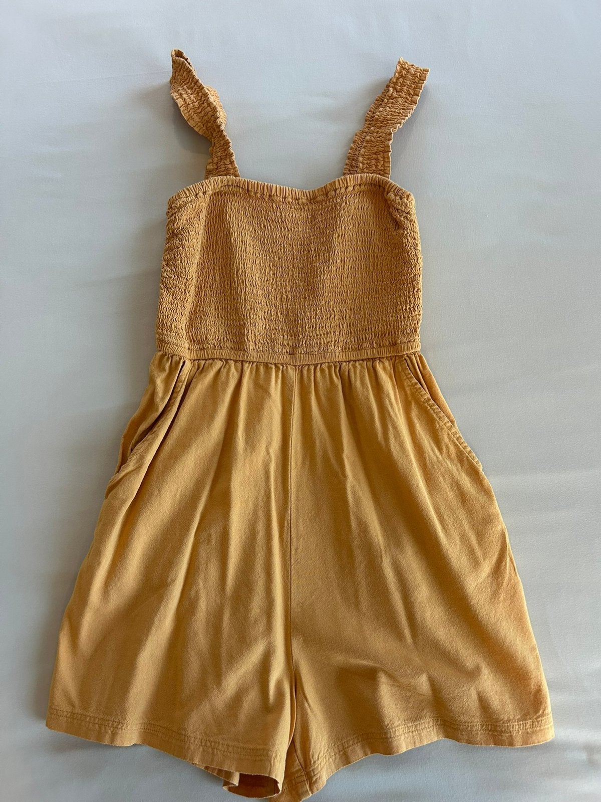 H&M jumpsuit geel XS, Kleding | Dames, Jumpsuits, Ophalen of Verzenden, Gedragen, Maat 34 (XS) of kleiner, Geel