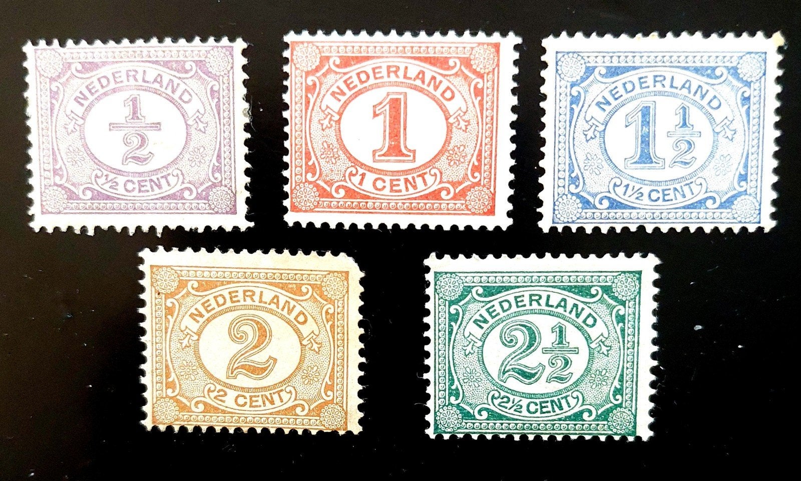 Cijferzegels 1899-1913 postfris en ongebruikt., Ophalen of Verzenden, T/m 1940, Postfris