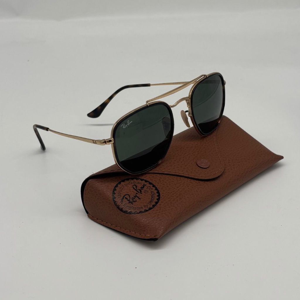 Ray-Ban The Marshal, Zonnebril, Zwart, Supportnetherlands@shop.ray-ban.com, Zo goed als nieuw