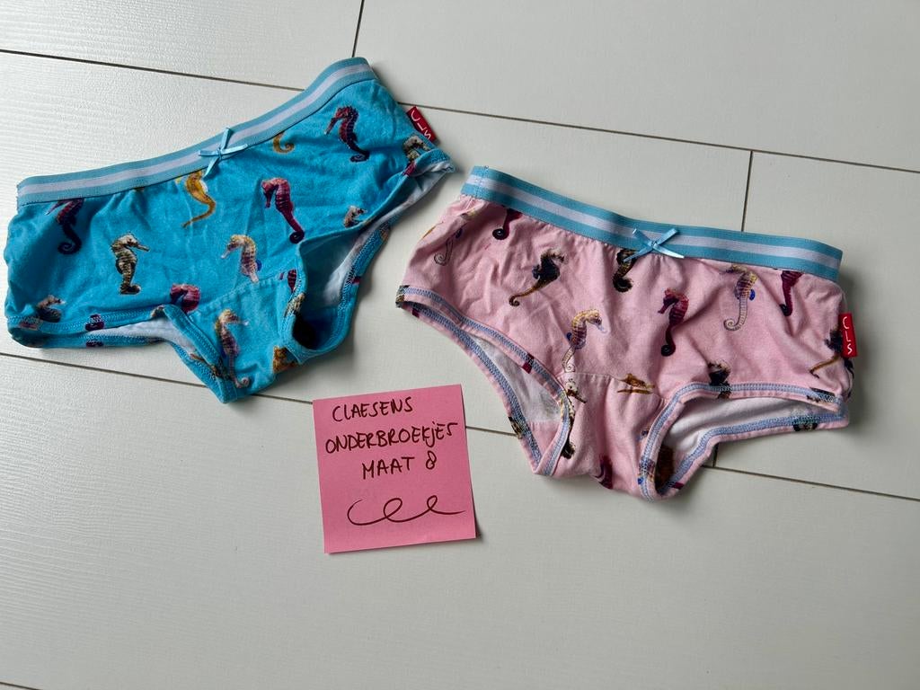 Claesens onderbroekjes zeepaardjes maat 8, Ophalen of Verzenden, Gebruikt