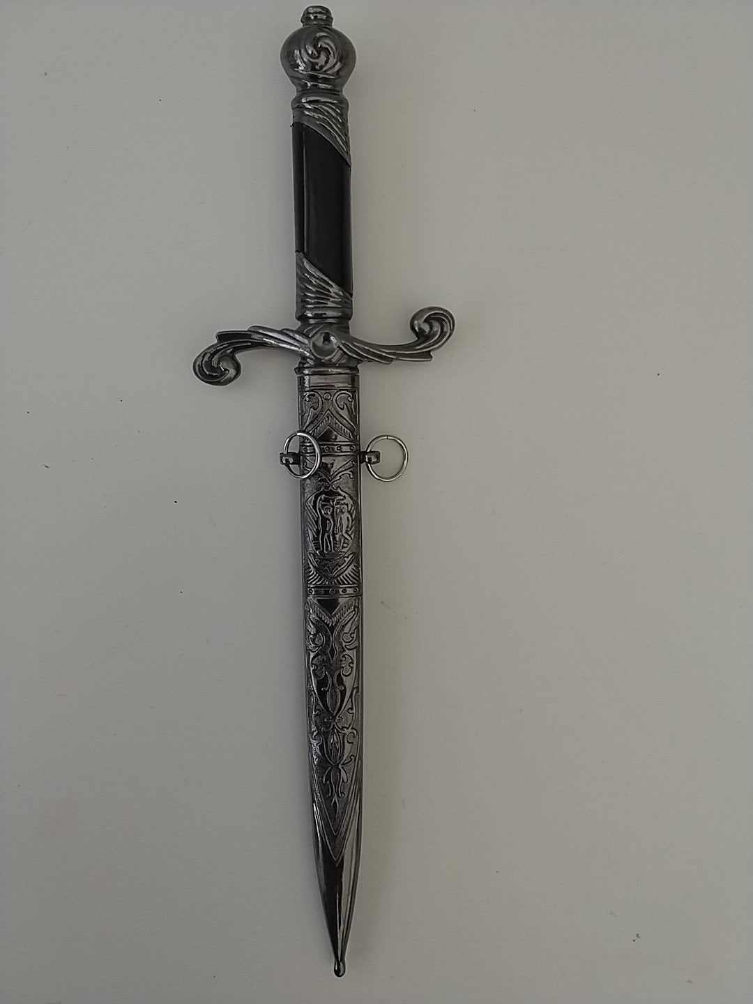 Decoratieve dolk met schede, gedetailleerd metaalwerk, Ophalen of Verzenden, Gebruikt
