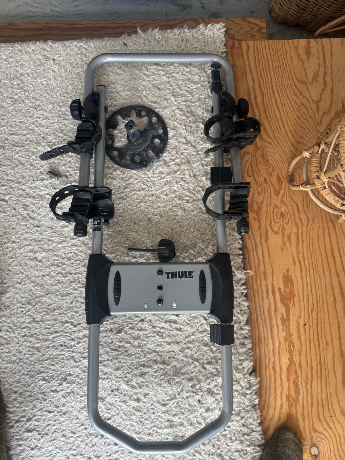 Thule fietsendrager voor reservewiel Jeep JK 4x4, Ophalen of Verzenden, 2 fietsen, Gebruikt, Achterklepdrager