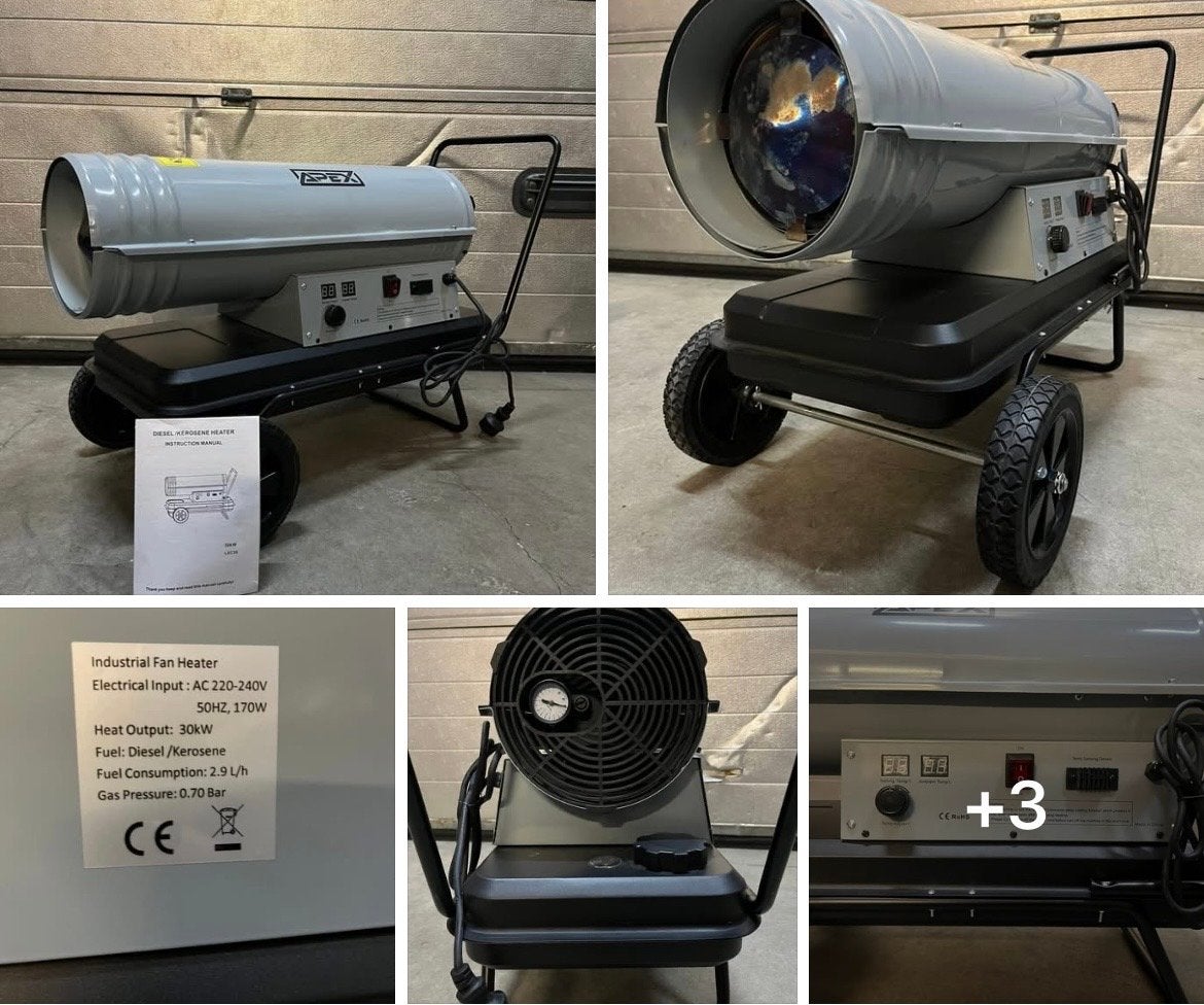 Nieuwe Apex Diesel Heater 30kW - Direct Leverbaar!, ., Ophalen of Verzenden, Apex, .