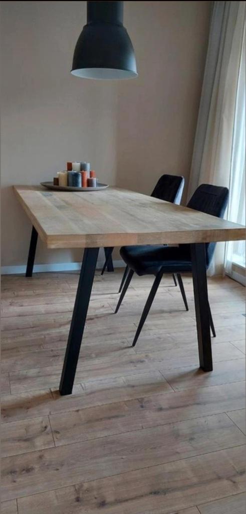 ZGAN Woood eettafel, Huis en Inrichting, Tafels | Eettafels, Ophalen, 200 cm of meer, 50 tot 100 cm, Zo goed als nieuw