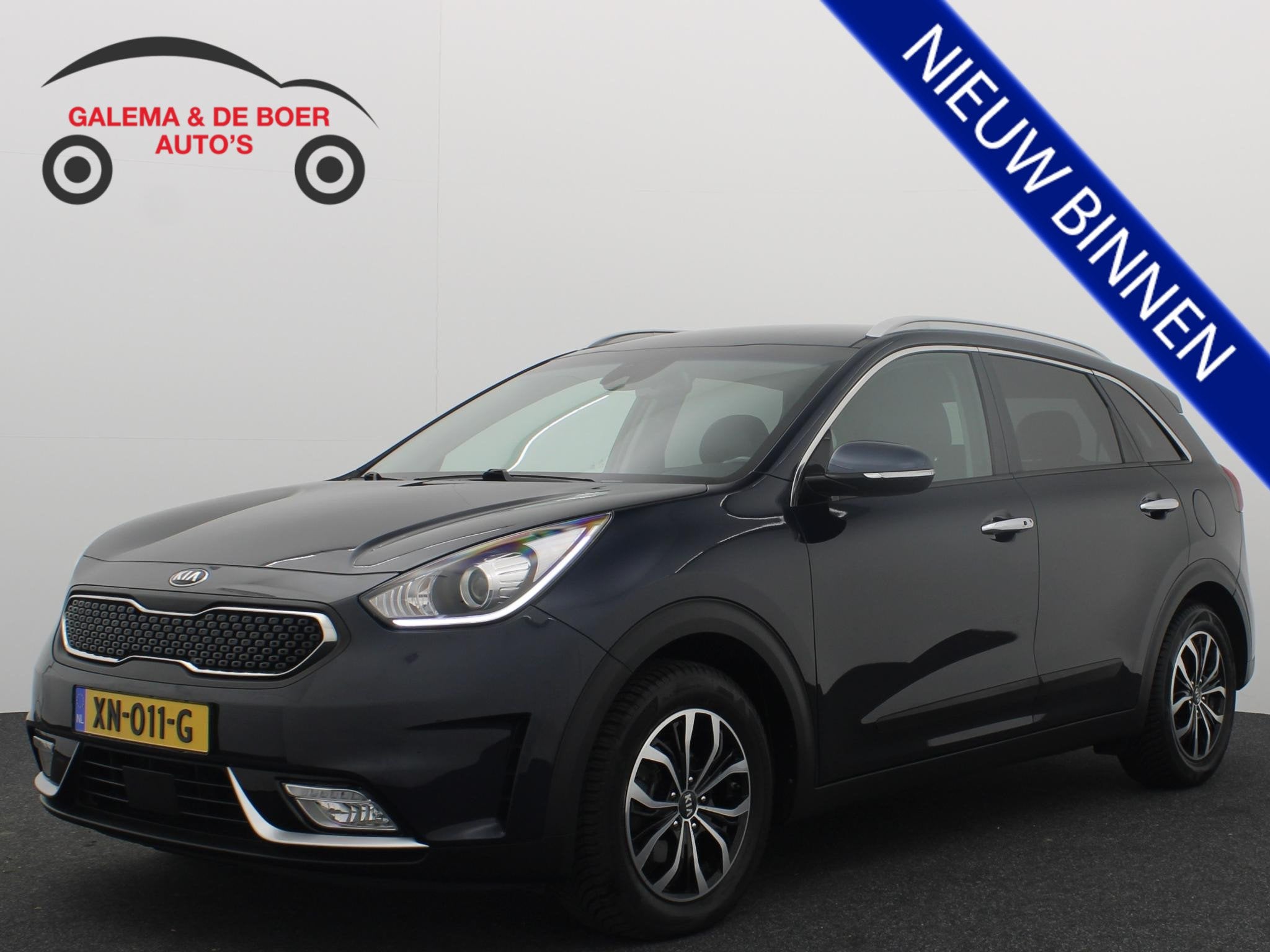 Kia Niro 1.6 GDi Hybrid DynamicPlusLine CAMERA / CARPLAY / L, Auto's, Gebruikt, Euro 6, 2 kWh, Blauw