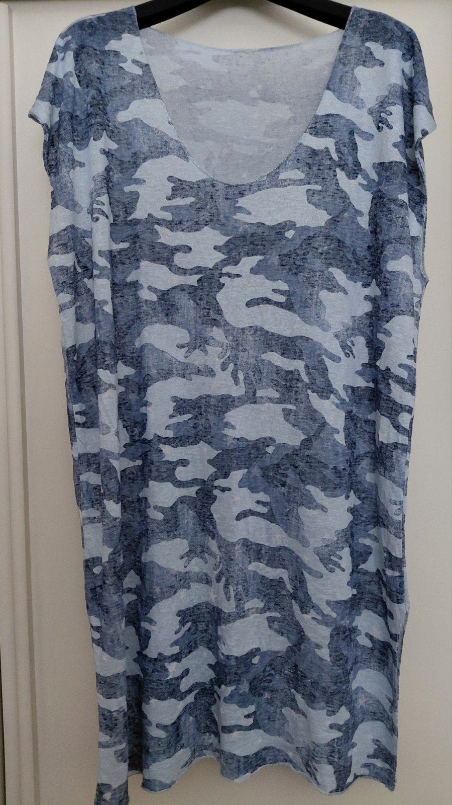 Camo jurk/tuniek L/XL, Kleding | Dames, Jurken, Blauw, Maat 46/48 (XL) of groter, Ophalen of Verzenden, Knielengte