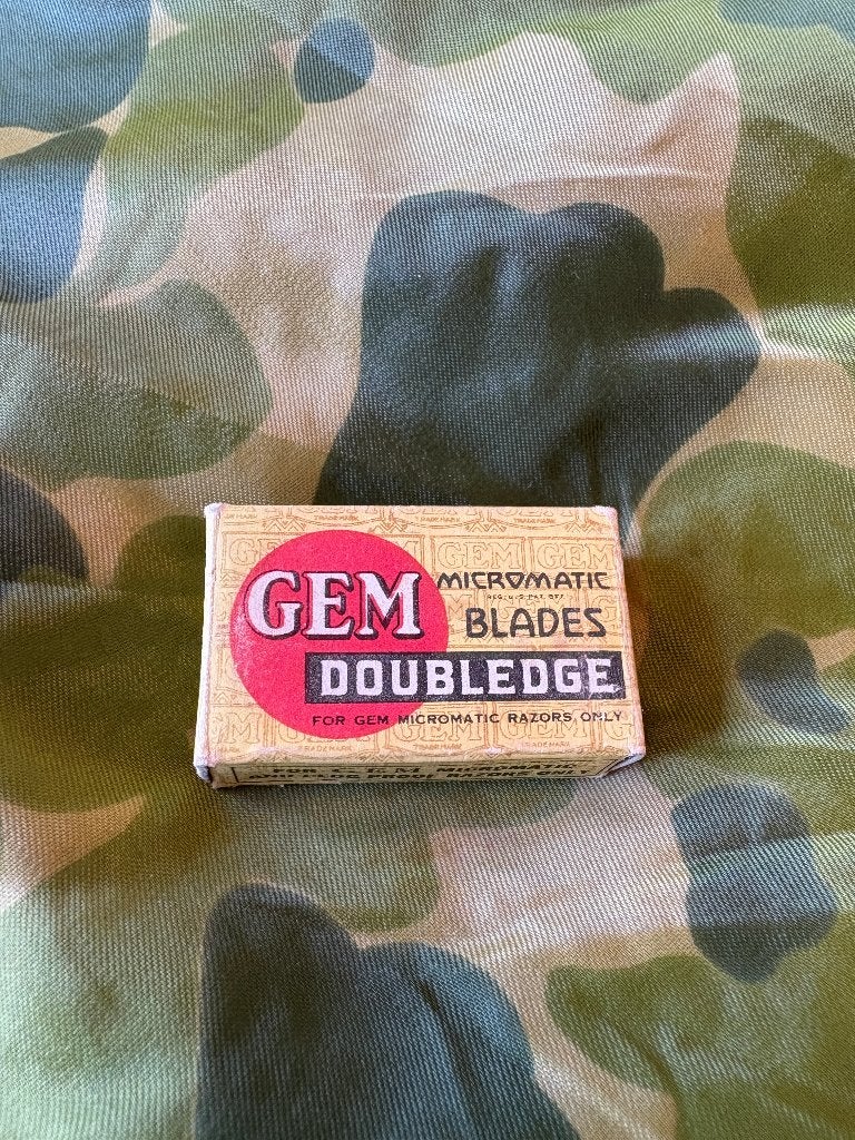 Tweede wereldoorlog US Gem razorblades (1), Verzamelen, Militaria | Tweede Wereldoorlog, Ophalen of Verzenden, Landmacht, Amerika