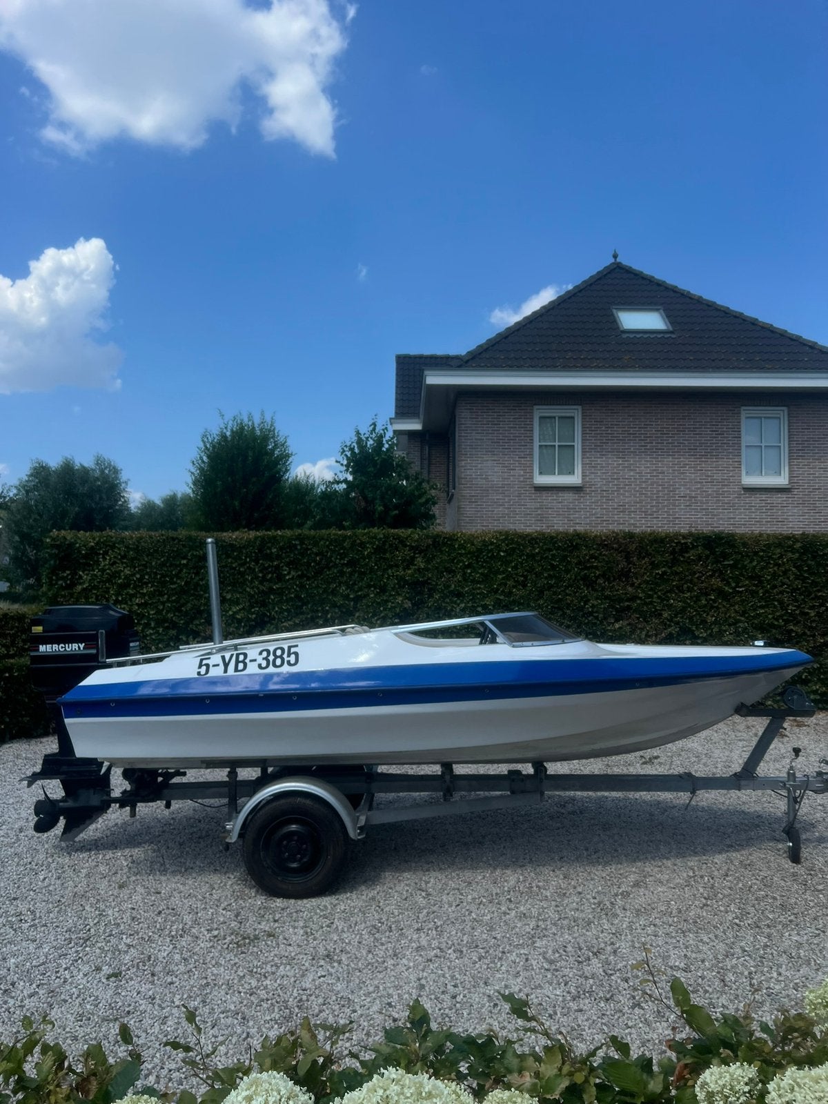 Picton speedboot met Mercury 75 PK + trailer, Ophalen of Verzenden, Gebruikt, Overige typen, Motorboot