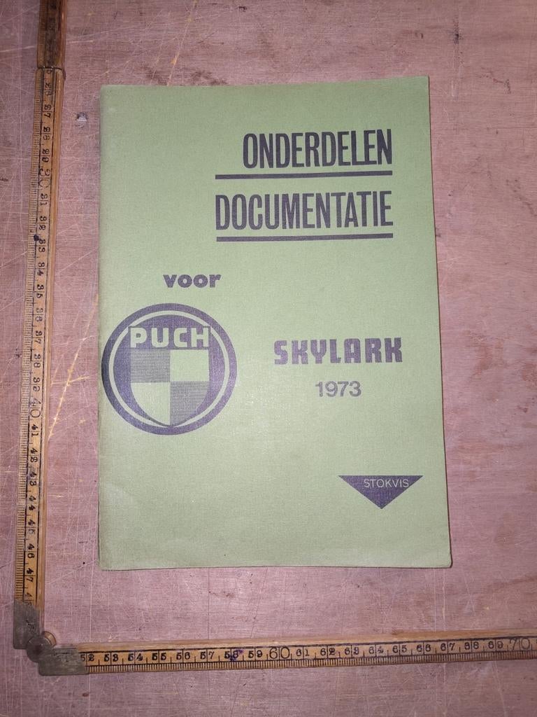 Onderdelen catalogus Puch Skylark. 1973, Fietsen en Brommers, Ophalen of Verzenden