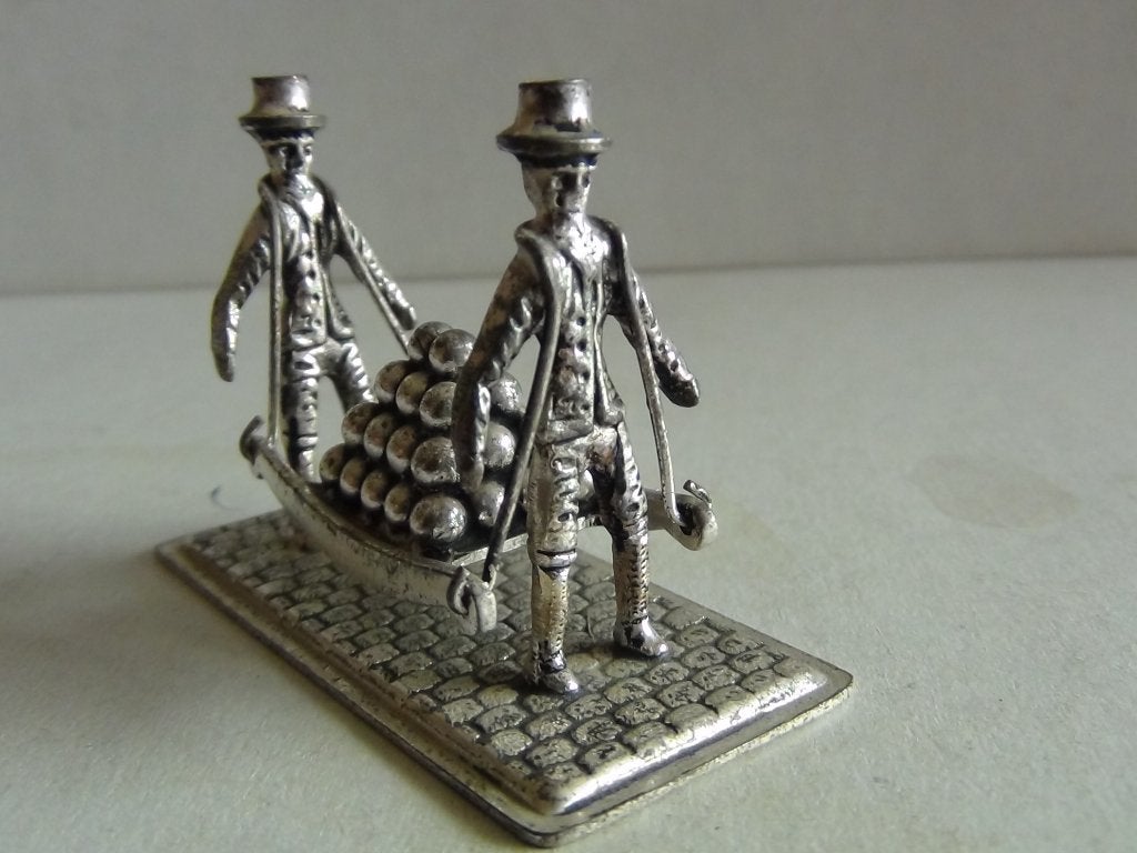 Miniatuur zilver FB2 kaasdragers Alkmaar zilveren miniaturen, Verzenden, Zilver