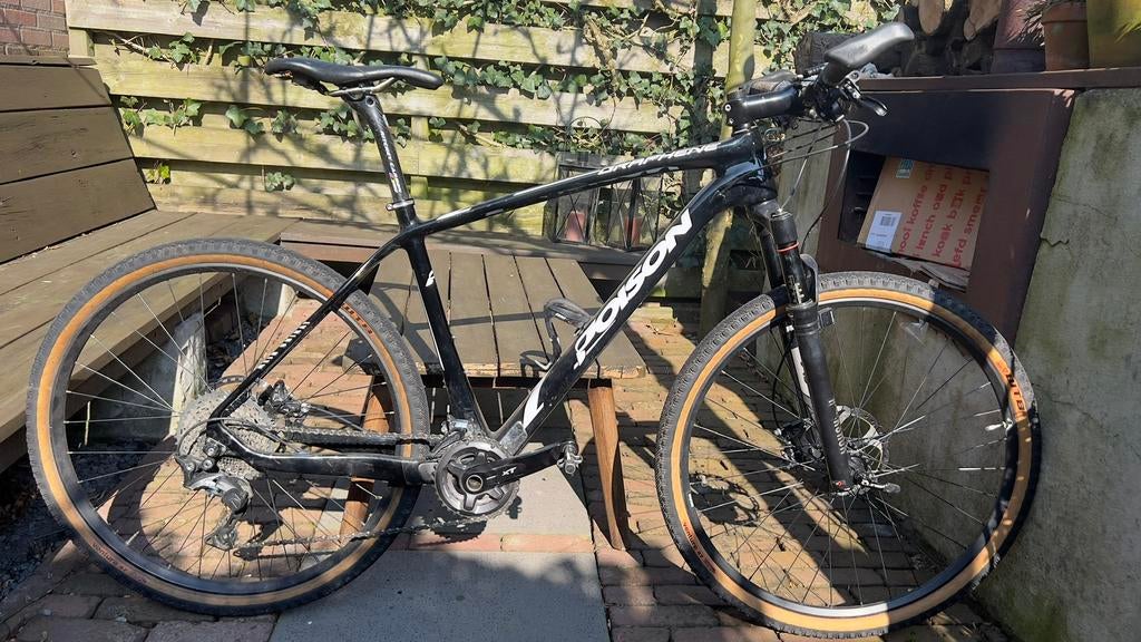 Zwarte Carbon mtb ( zelfbouw), Overige merken, Gebruikt, Vering, Ophalen of Verzenden