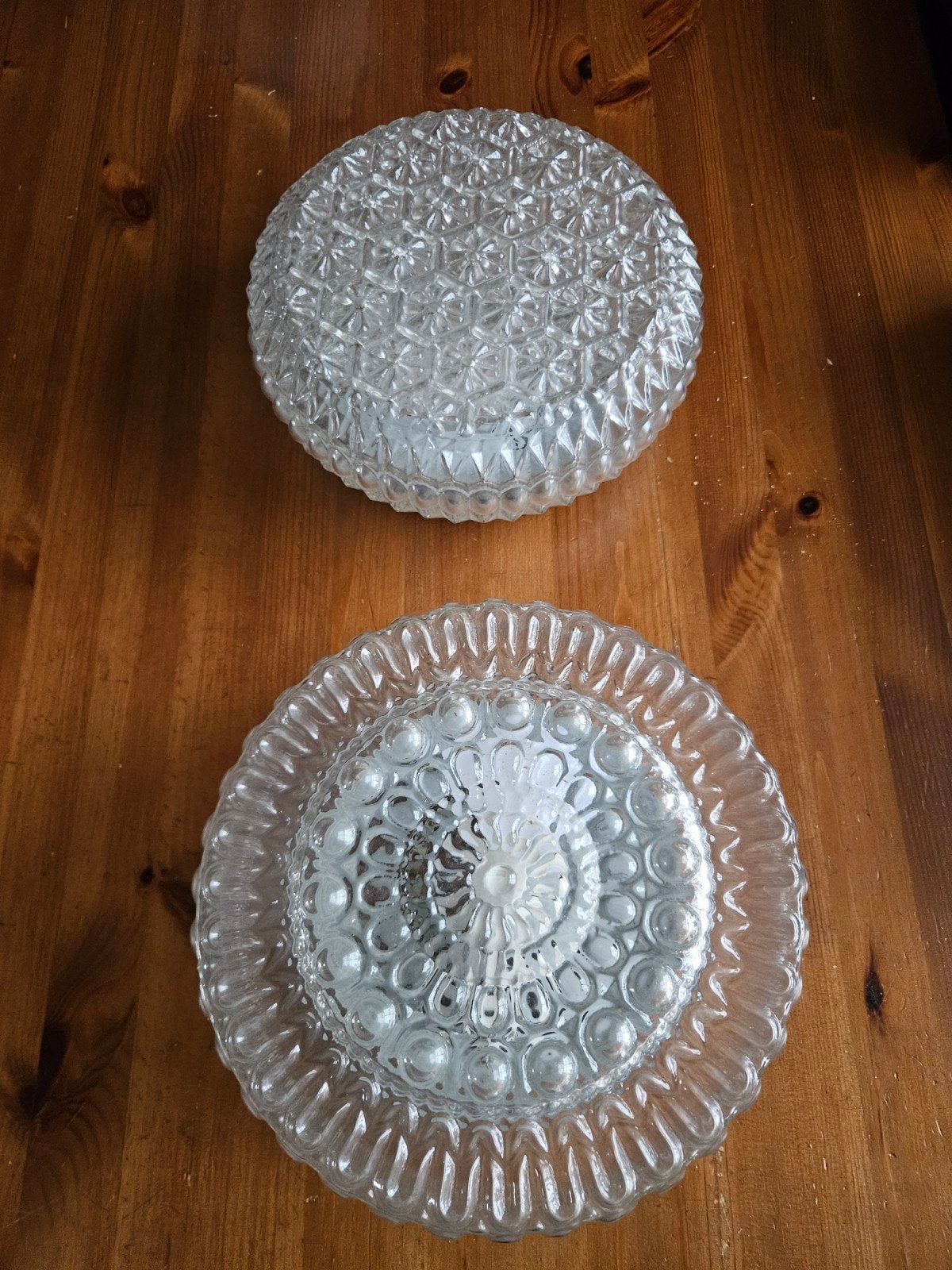 Vintage Plafonnière 2 Stuks, Huis en Inrichting, Lampen | Plafondlampen, Ophalen, Gebruikt
