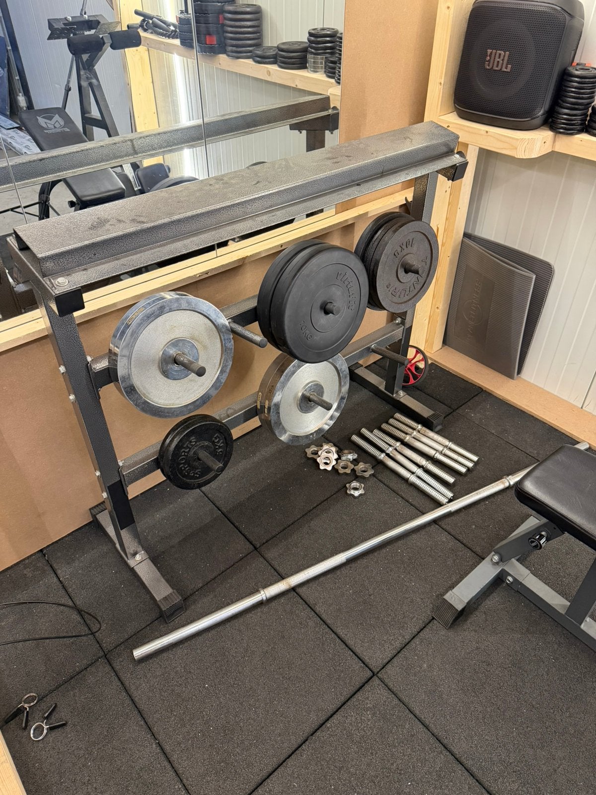 Halters, stangen en rek, Sport en Fitness, Ophalen of Verzenden, Zo goed als nieuw, Halterschijven