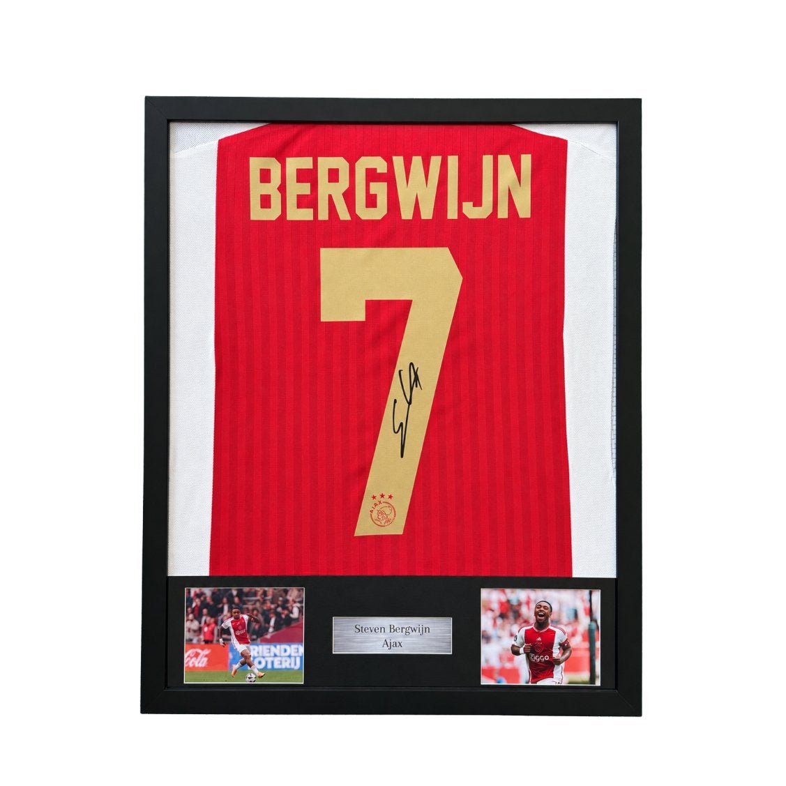Steven Bergwijn gesigneerd Ajax thuisshirt, Verzamelen, Shirt, Verzenden, Ajax, 1695 CX, 28