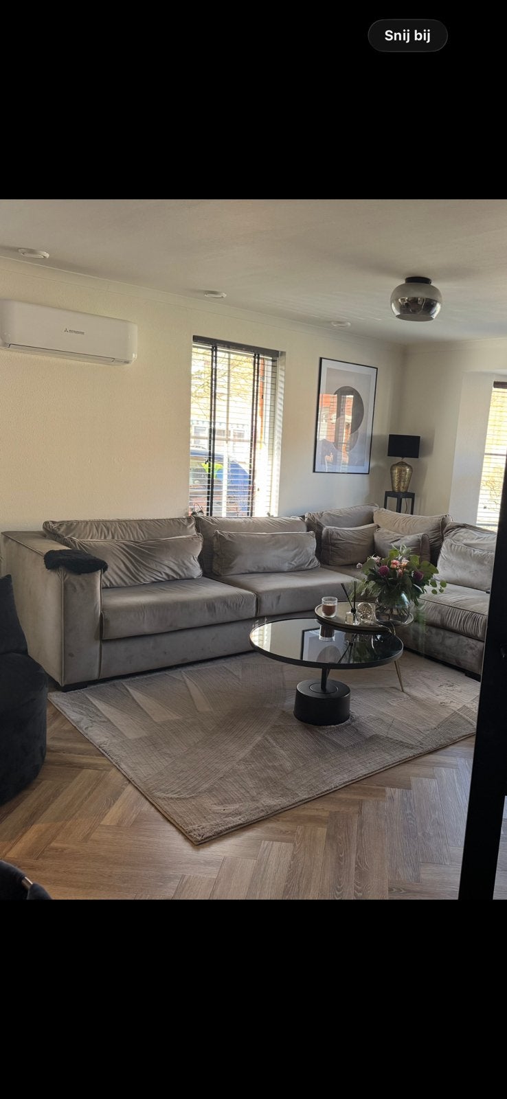 Prachtig taupe vloerkleed 160x230 cm, Huis en Inrichting, Stoffering | Tapijten en Kleden, Ophalen, Beige, 150 tot 200 cm, 200 cm of meer