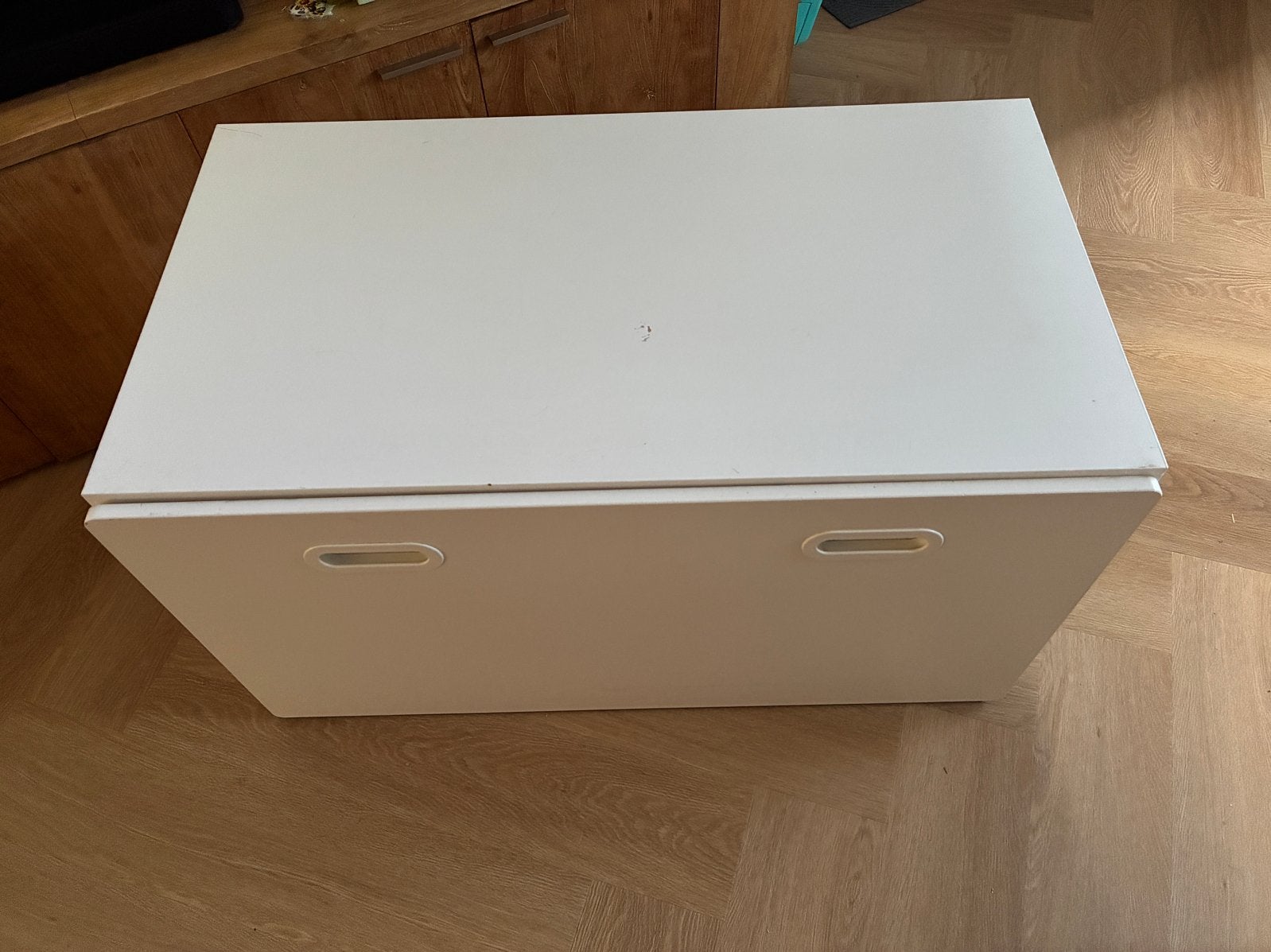 IKEA Småstad speelgoedkist met lade, wit, Ophalen, Gebruikt, Jongen of Meisje