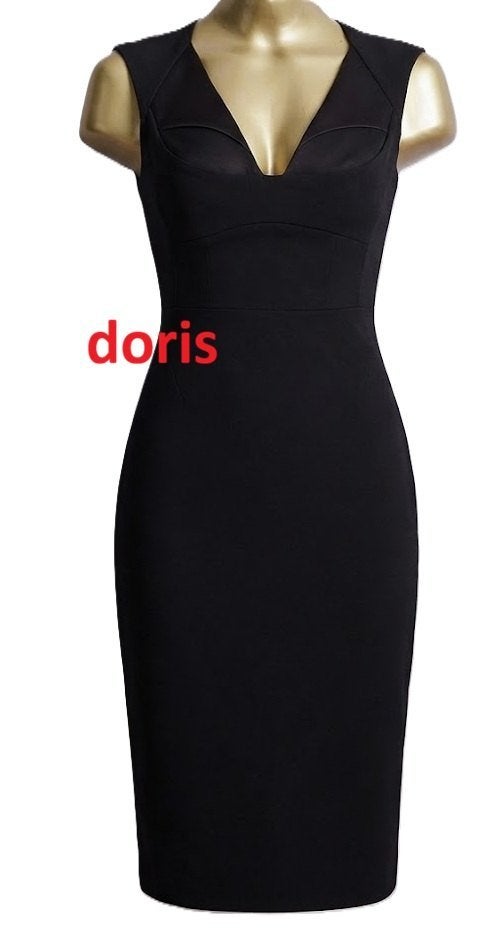 jurk Karen Millen maat 10/38 oksel tot oksel 44 cm, Kleding | Dames, Jurken, Maat 38/40 (M), Karen Millen, Zwart, Ophalen of Verzenden