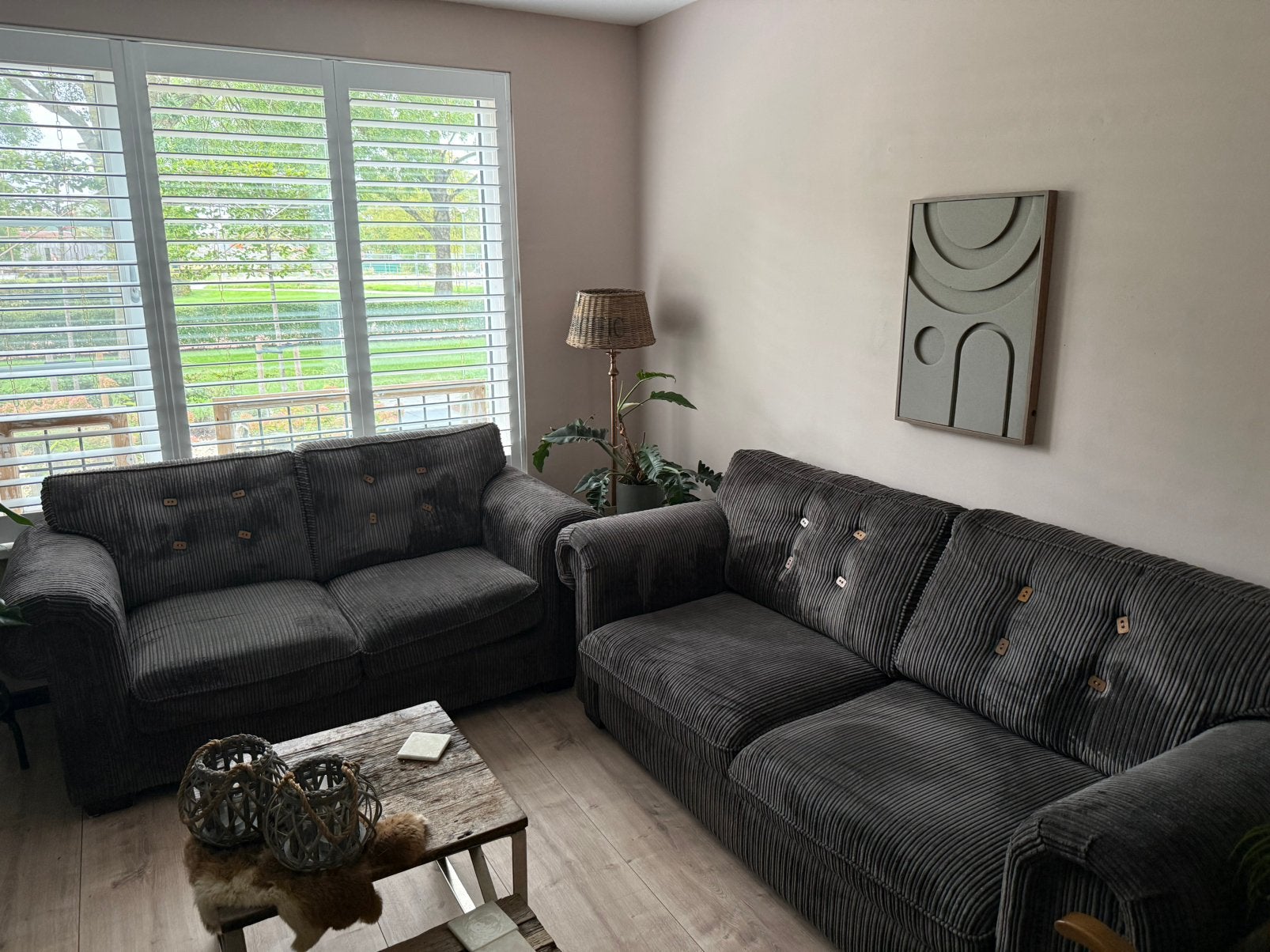 Zeer nette twee delige urban sofa banken, Ophalen, Zo goed als nieuw, Stof, Urban sofa