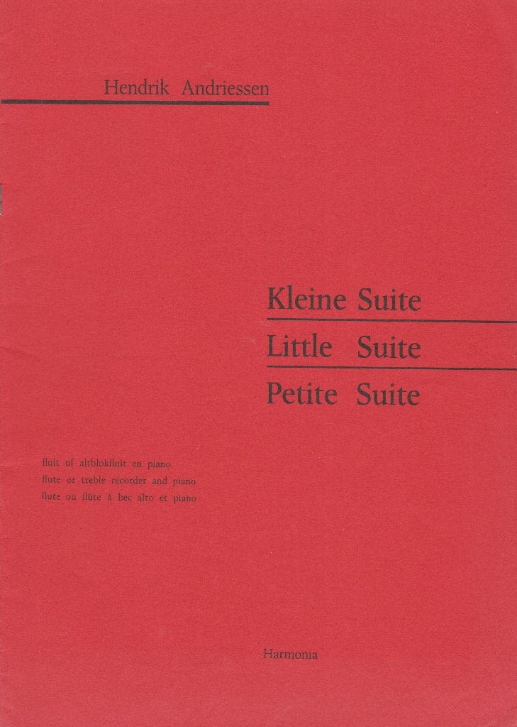 Hendrik Andriessen - Kleine Suite, Gebruikt, Ophalen of Verzenden, Artiest of Componist, Piano