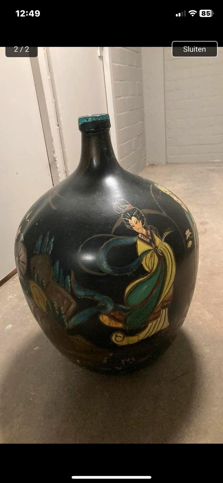 Antieke vaas, Ophalen, Overige kleuren, Minder dan 50 cm, Glas