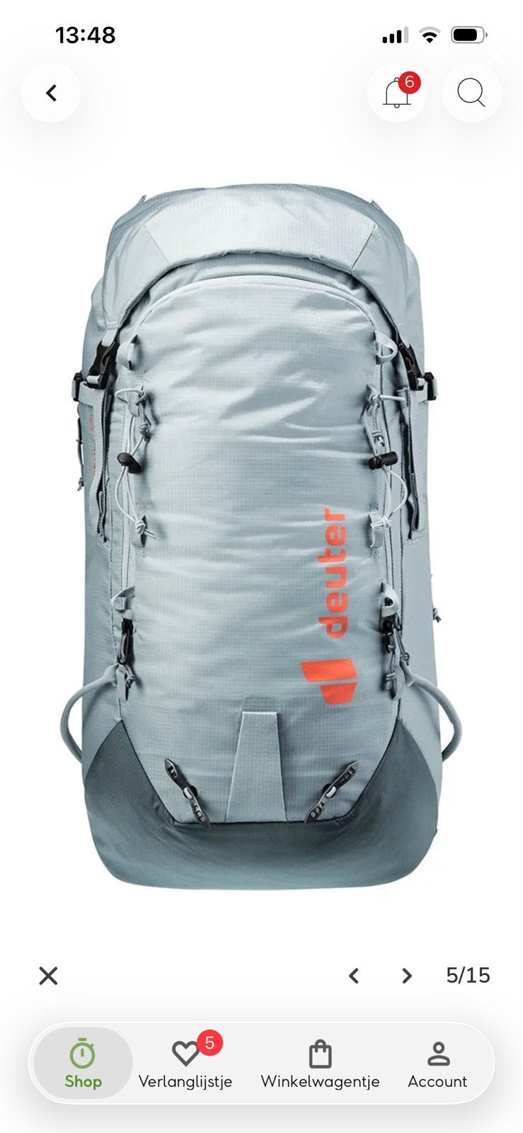Deuter Rugzak - Lichtgewicht en Comfortabel, Ophalen of Verzenden, Nieuw, Rugzak