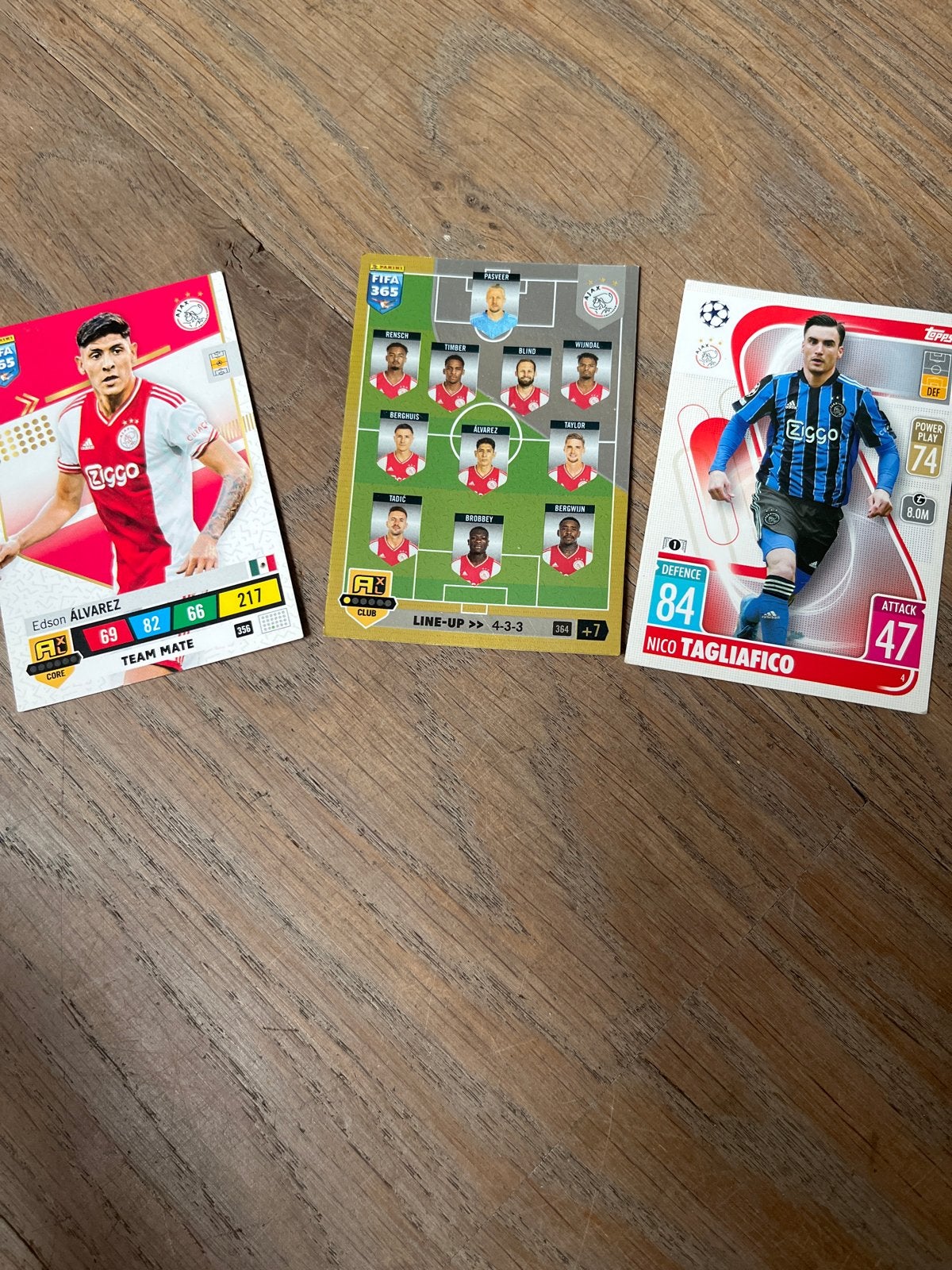 Voetbalplaatjes Ajax - FIFA 365 & Topps Match Attax, Ophalen of Verzenden, Gebruikt, Ajax, Poster, Plaatje of Sticker
