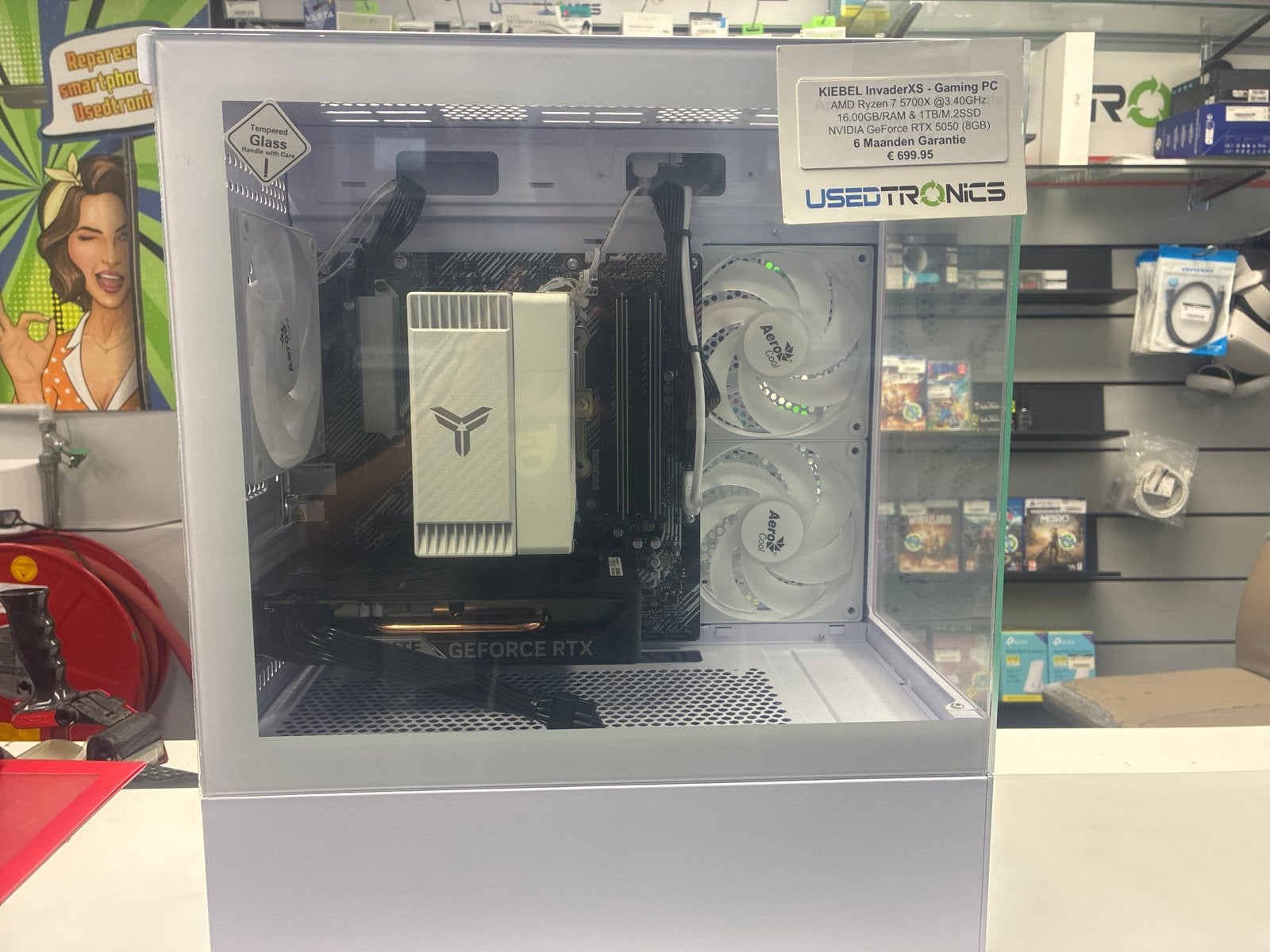 Kiebel InvaderXS - Krachtige Gaming PC - Zo goed als nieuw, Computers en Software, Desktop Pc's, Ophalen of Verzenden, Zo goed als nieuw