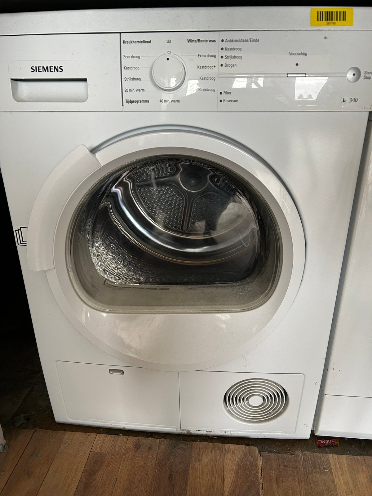 Siemens wasdroger, Ophalen, 6 tot 8 kg, Gebruikt, Voorlader