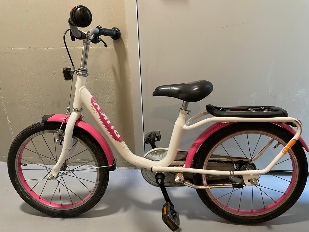 Kinderfiets 18 inch, Fietsen en Brommers, Fietsen | Kinderfietsjes, Ophalen, Gebruikt, Terugtraprem, 16 tot 20 inch