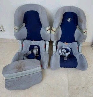 BMW Autostoeltjes (2 stuks) met Isofix, Gebruikt, Verstelbare rugleuning, 9 t/m 36 kg, Isofix