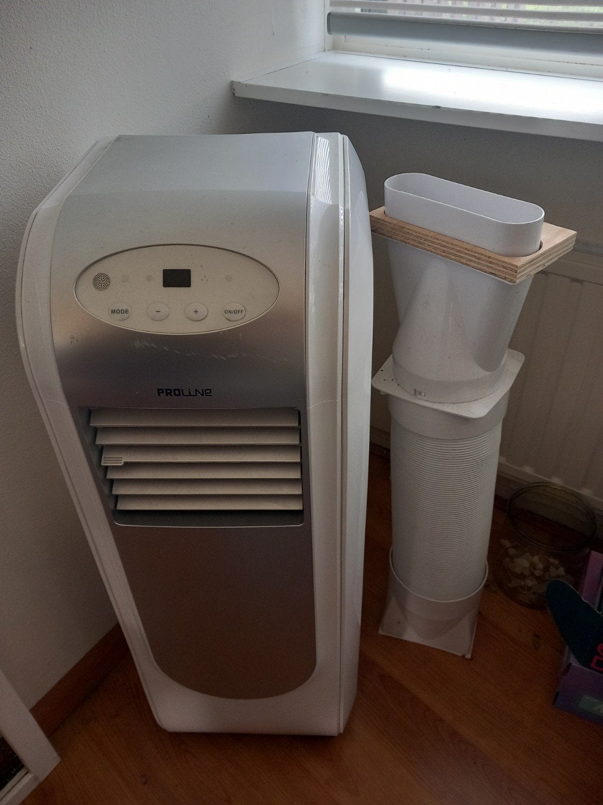 Proline Mobiele Airco met Afvoerslang - Alleen Ophalen, Witgoed en Apparatuur, Ophalen, Minder dan 60 m³, Zo goed als nieuw, Afstandsbediening
