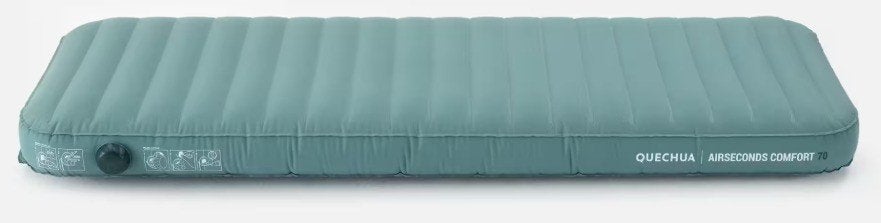 2x QUECHUA Luchtbed Air Seconds Comfort, Ophalen, Zo goed als nieuw, 1-persoons