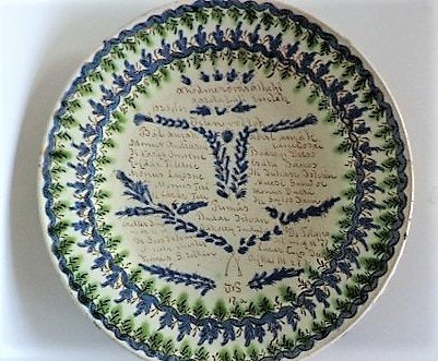Uniek Groot Antiek Hongaars Herdenkings Wandbord, Antiek en Kunst, Ophalen of Verzenden