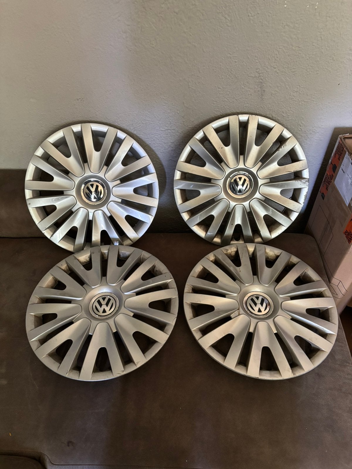 Orginele VW Polo 6r 16 inch wieldoppen, Ophalen of Verzenden, Zo goed als nieuw
