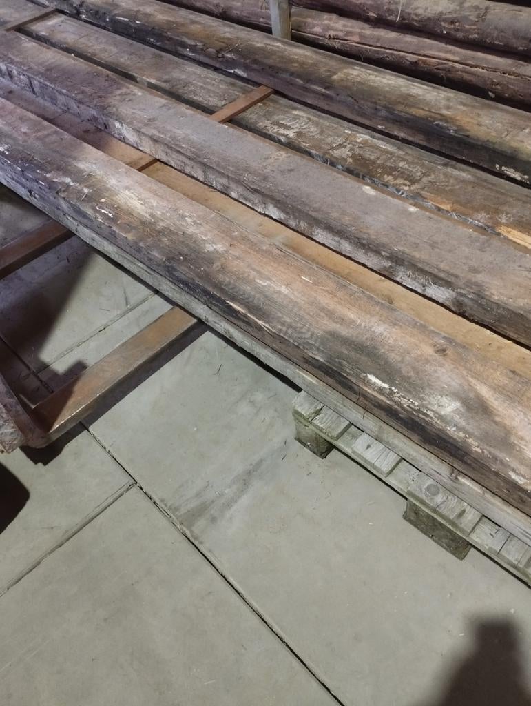 Houten vuren balken, Ophalen, Gebruikt, 250 cm of meer, Balken