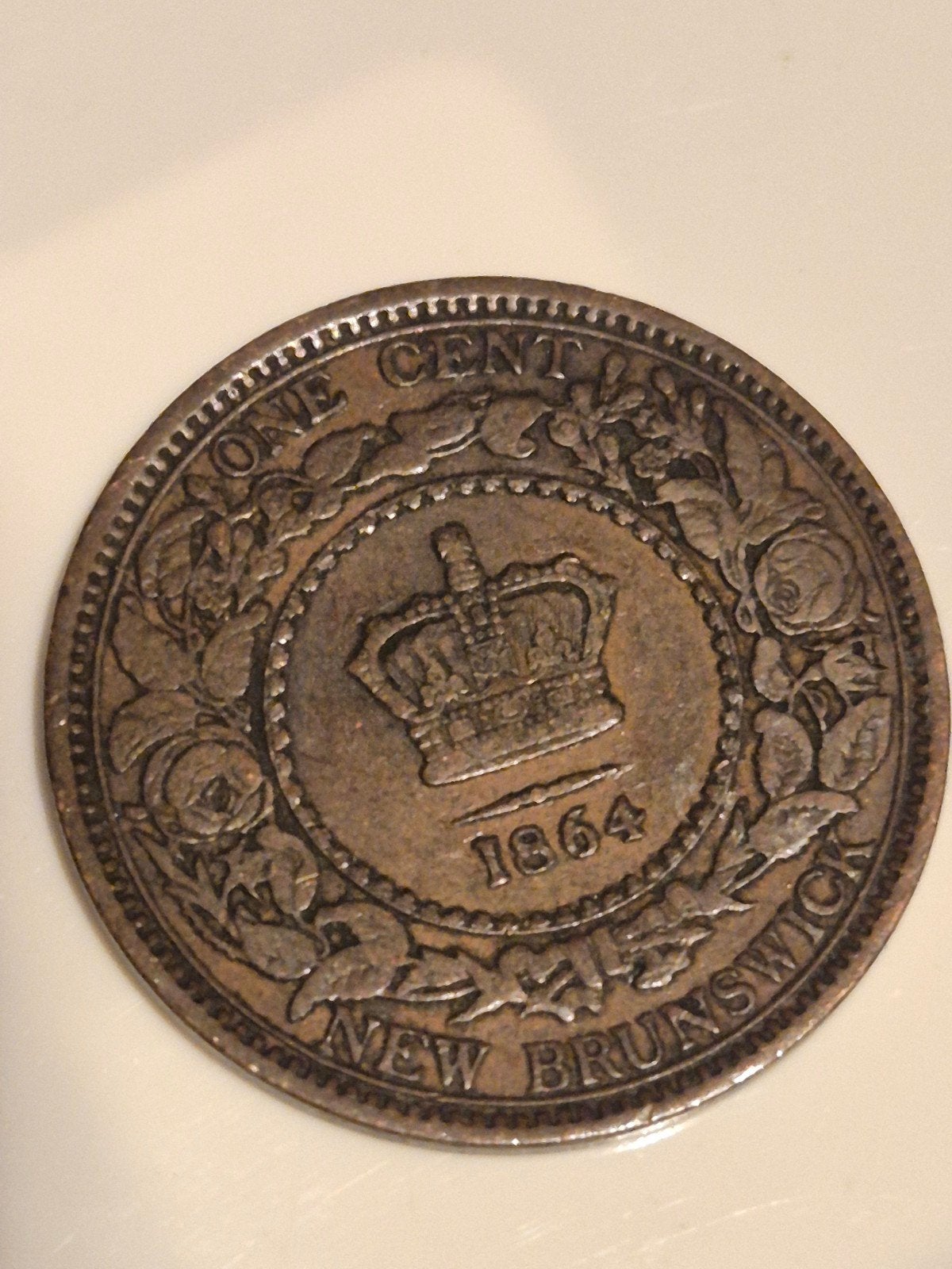 1 Cent-munt uit de Britse provincie New Brunswick (Canada) g, Ophalen of Verzenden