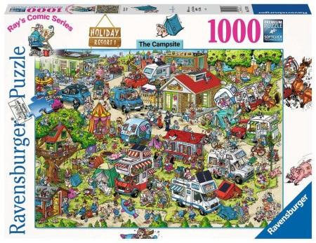 Ravensburger - Holiday Resort, The Campsite - 1000 stukjes, Ophalen of Verzenden, 500 t/m 1500 stukjes, Nieuw, Legpuzzel