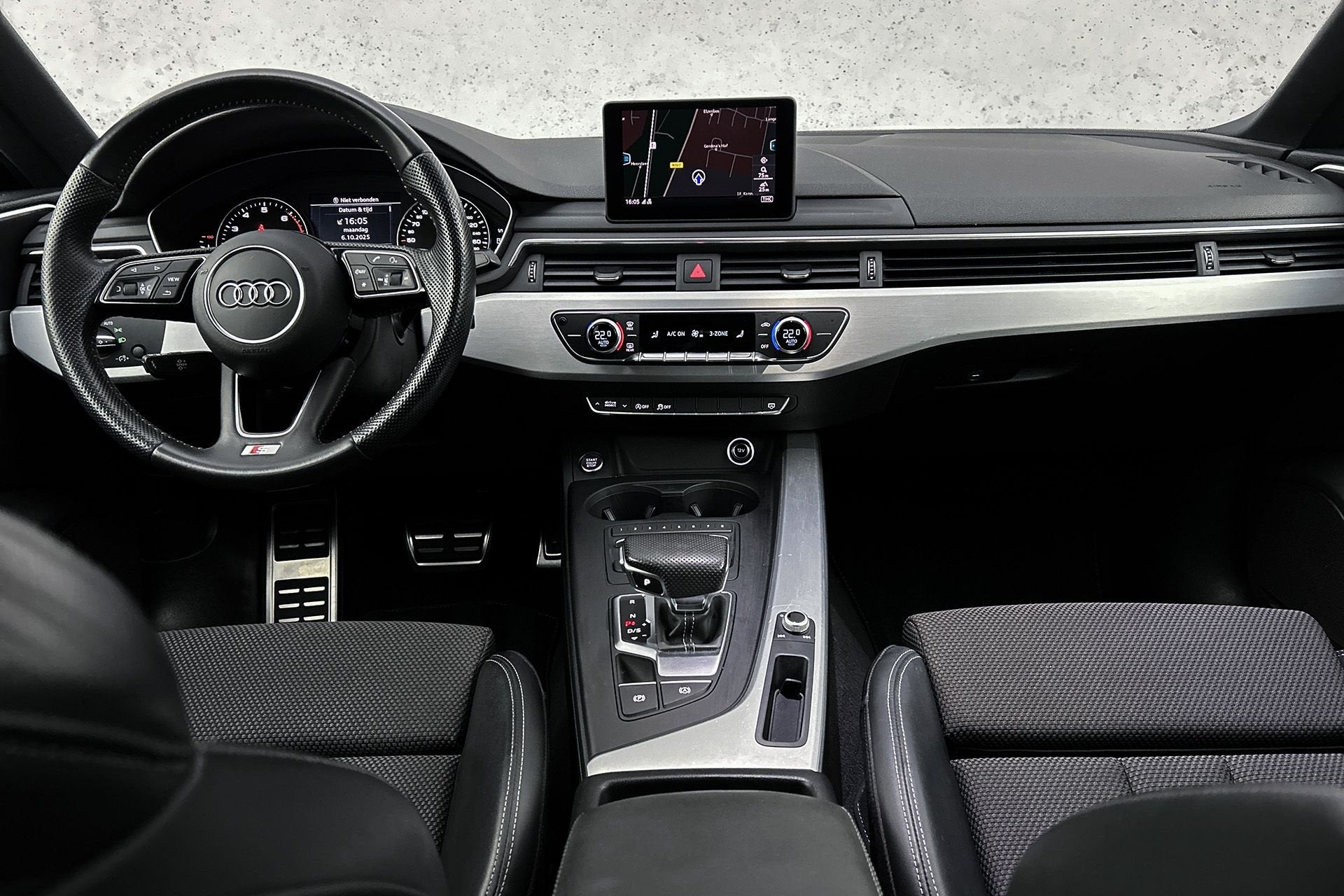 Audi A5 Sportback 35 TFSI Sport S-line | Origineel NL | Crui, Auto's, Gebruikt, 4 cilinders, Leder en Stof, Zwart