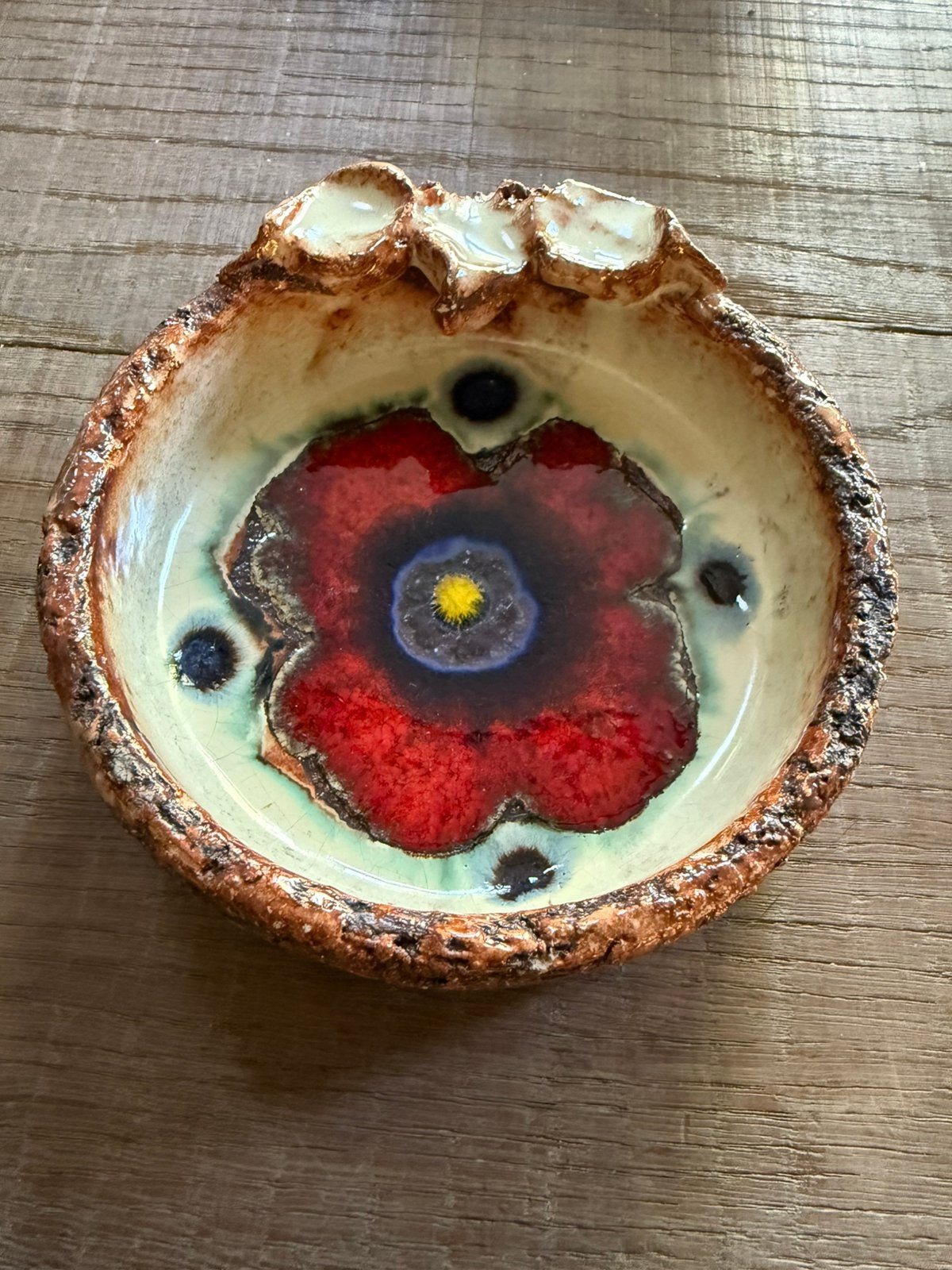 Aardewerk schaaltje/asbak - Jan van Erp - Fat Lava, Ophalen of Verzenden