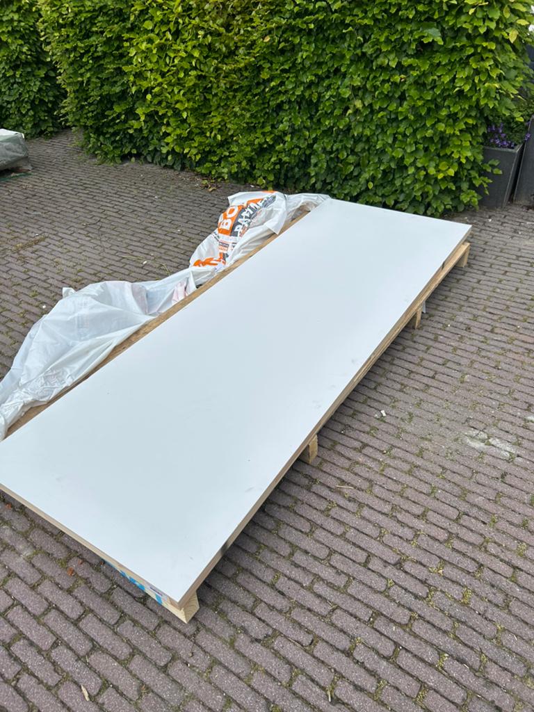 Nieuwe vlakke binnendeur 231,5 x 83 cm, Doe-het-zelf en Verbouw, Deuren en Horren, Ophalen, 80 tot 100 cm, 215 cm of meer, Binnendeur