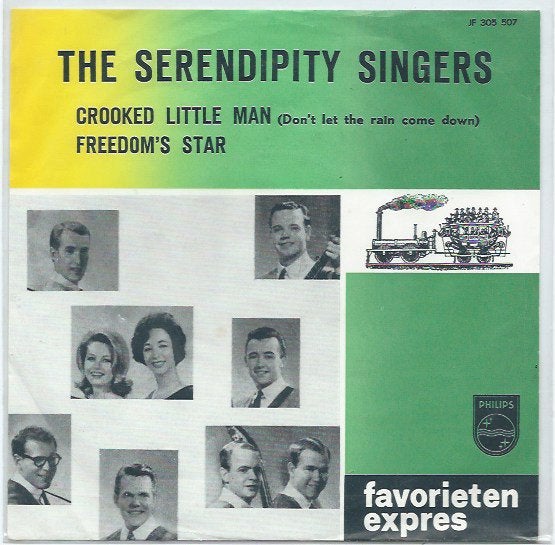 Fav. Expres:The Serendipity Singers- Crooked Little Man, Gebruikt, 7 inch, Ophalen of Verzenden, Beschermende buitenhoes