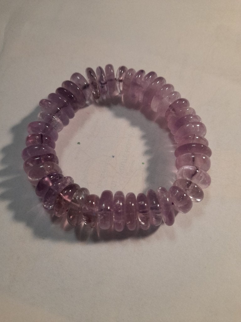 Mooie armband van natuursteen amethist, Sieraden, Tassen en Uiterlijk, Overige materialen, Paars, Ophalen of Verzenden, Zo goed als nieuw