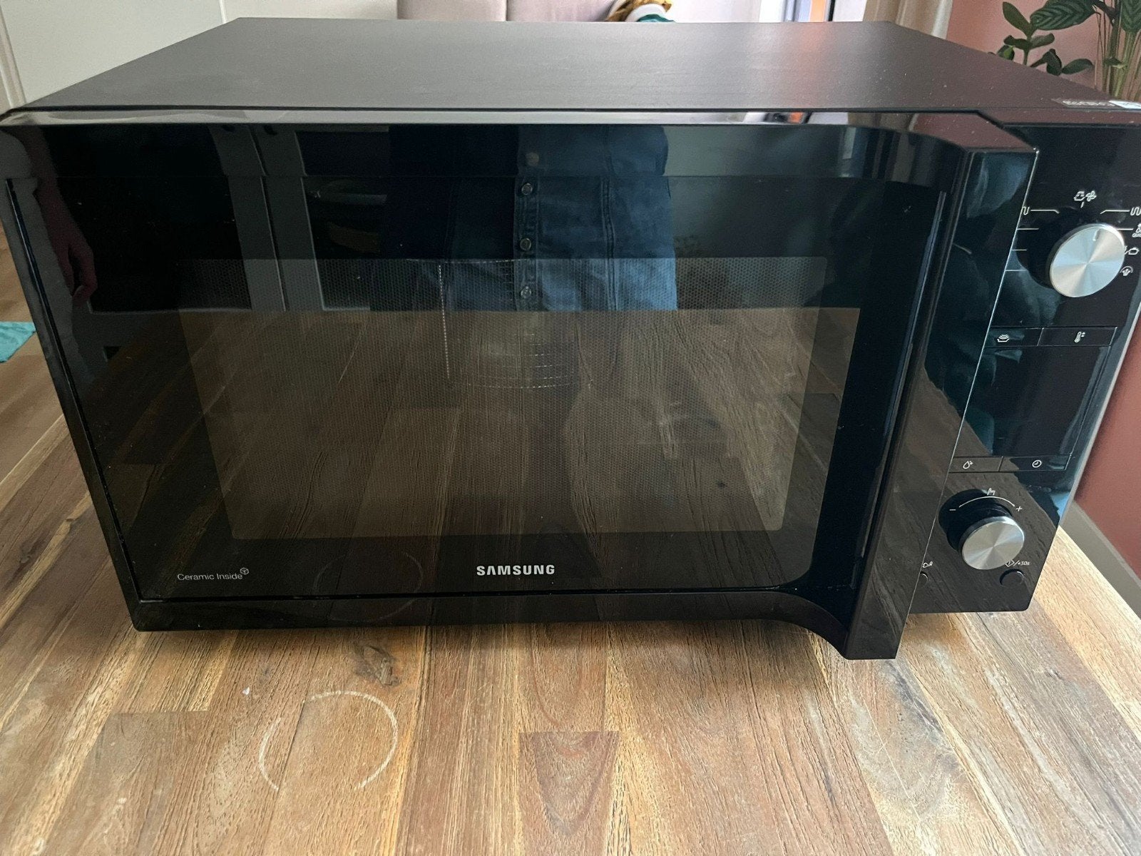 Samsung MC455TERBBB/EN Combimagnetron 45L 900W, Ophalen, Minder dan 45 cm, Draaiplateau, Samsung