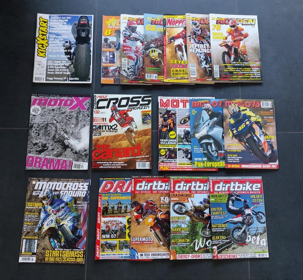 Verschillende motor tijdschriften - vintage, Ophalen of Verzenden, Zo goed als nieuw, Sport en Vrije tijd