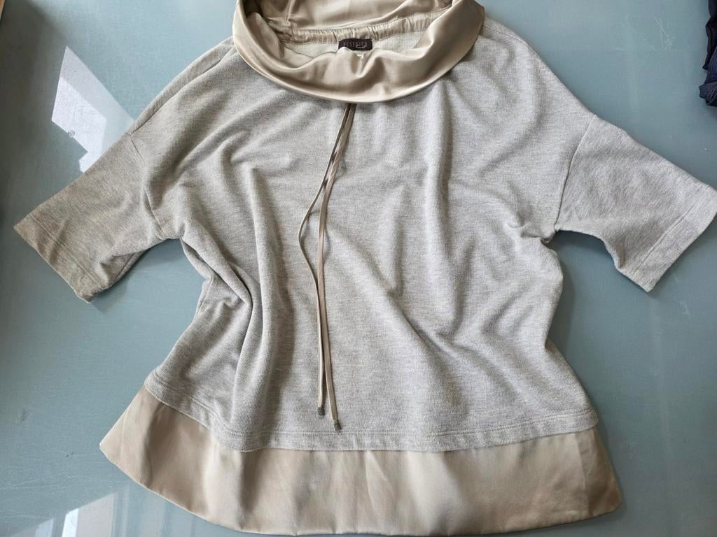 Peserico top trui TG. 48, valt als XL, katoen & satijn, Kleding | Dames, Truien en Vesten, Ophalen of Verzenden