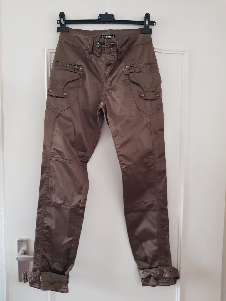 @ Superstar dames broek maat 34, Bruin, Ophalen of Verzenden, Zo goed als nieuw, Maat 34 (XS) of kleiner