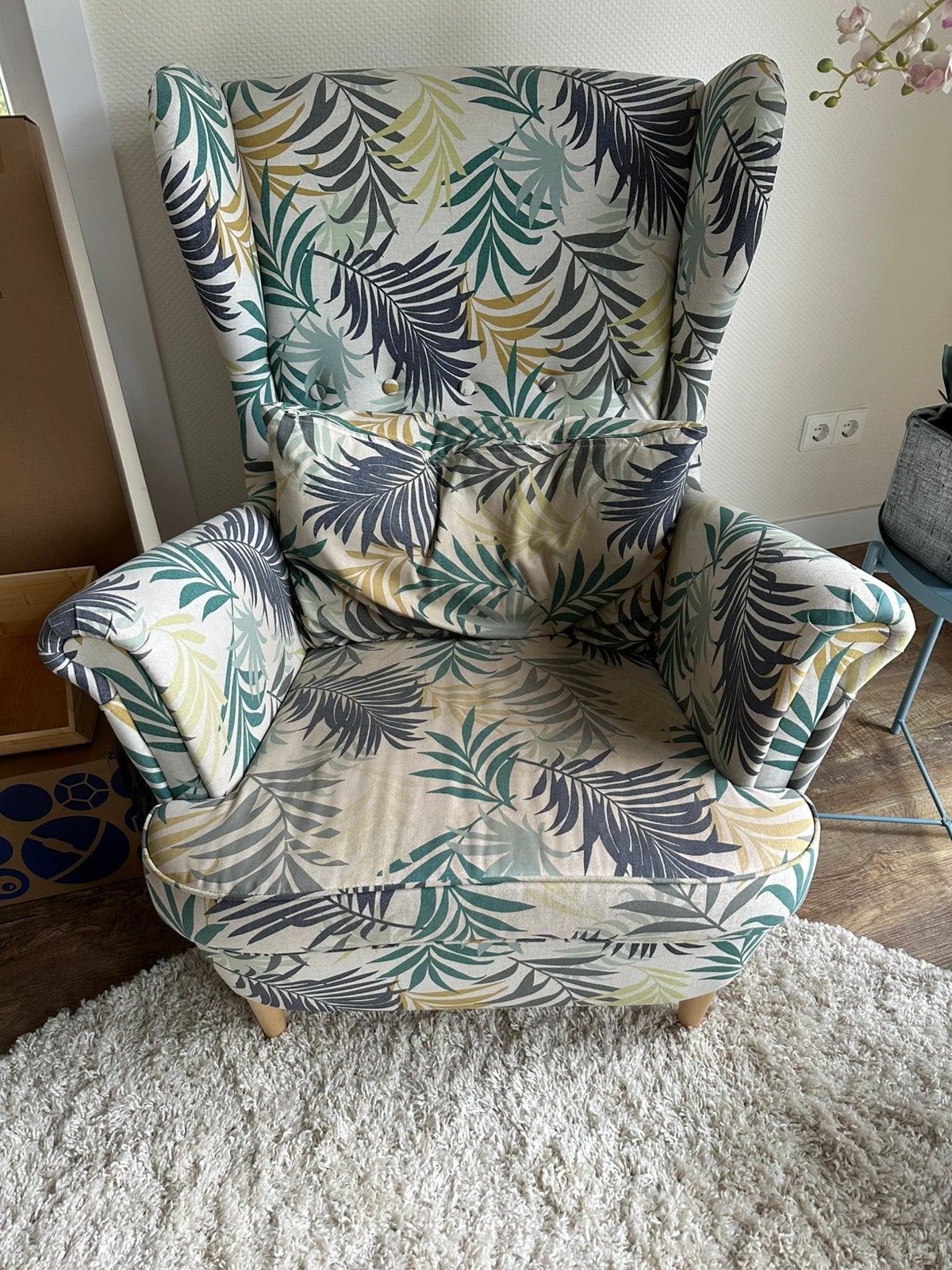 Strandmon fauteuil IKEA, Ophalen, Gebruikt, 75 tot 100 cm, Stof