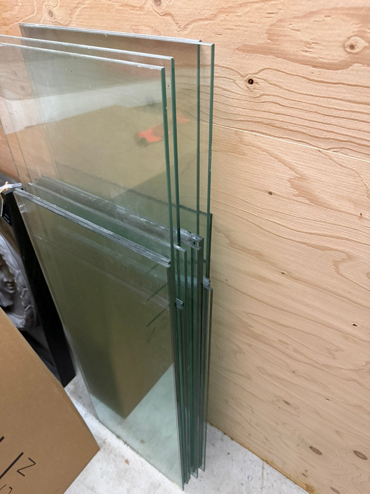 Partij glasplaten, Doe-het-zelf en Verbouw, Glas en Ramen, Ophalen, Zo goed als nieuw, Glasplaat, 160 cm of meer