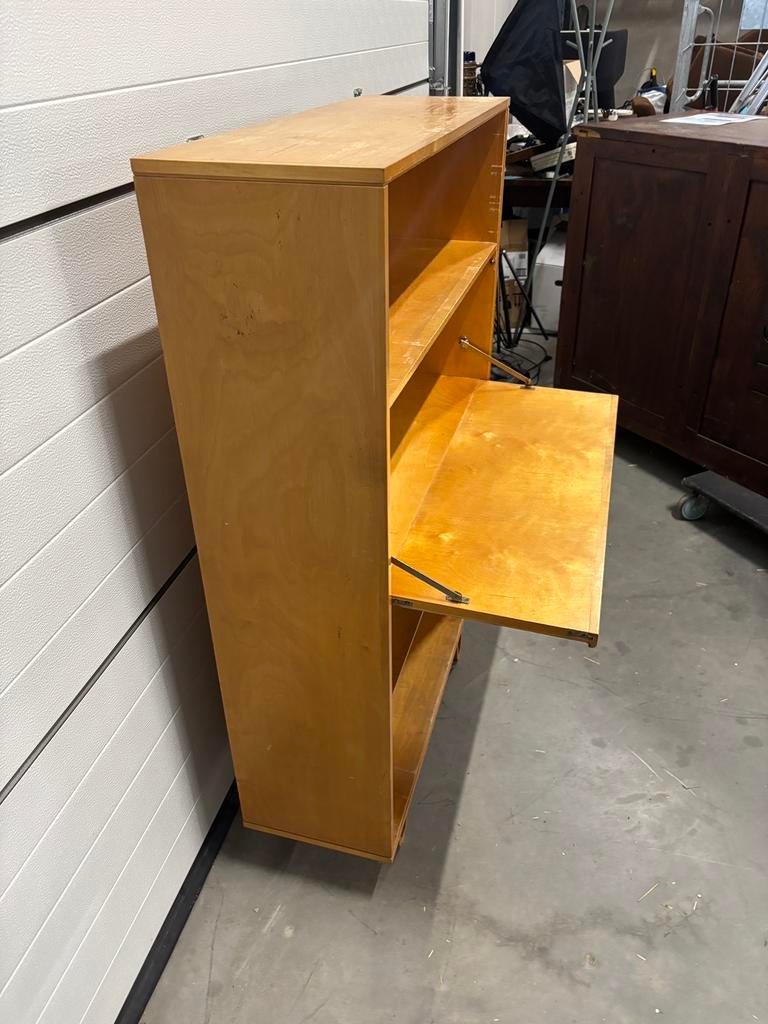 Pastoe BB04 Boekenkast met Klepdeur — Cees Braakman, Antiek en Kunst, Antiek | Meubels | Kasten, Ophalen